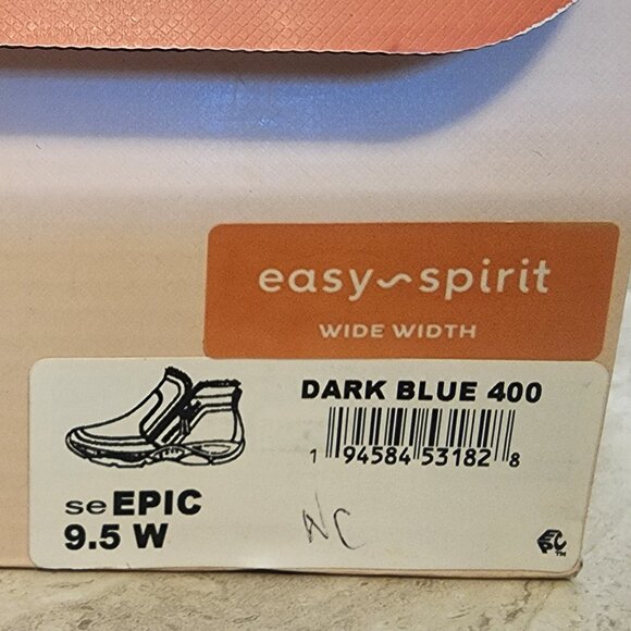 Easy Spirit Womens Epic Round Dark Blue water-resistant 9.5W - A023 - Picture 11 of 11